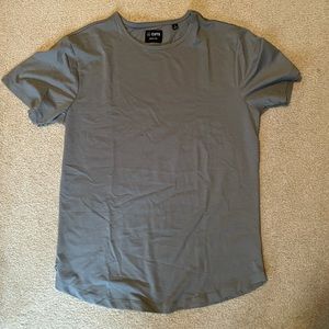 CUTS. Curve-Hem. Sage Green. men’s large t-shirt